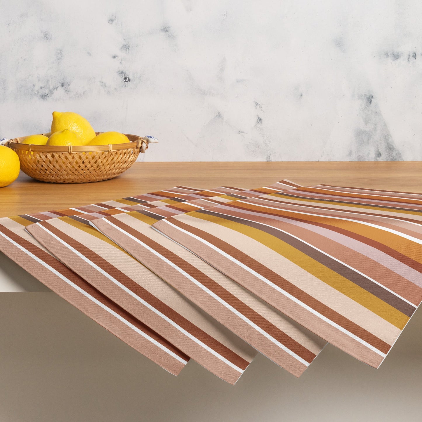 Pastel Stripes Placemat Set of 4 - SANKTUARI DECOR