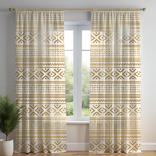 Gold African Curtain