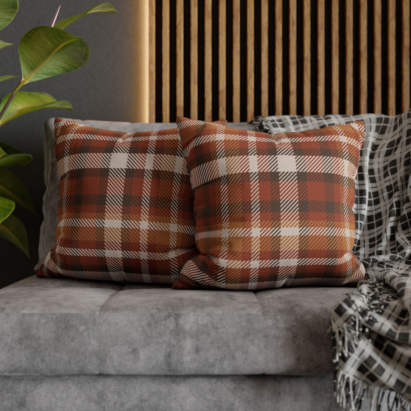 Plaid Tartan Throw Pillow Cover - SANKTUARI DECOR