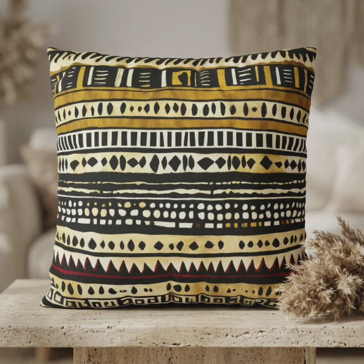 Stripes_and_Dots_Mudcloth_Pillow video