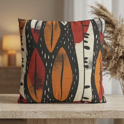 Tribal leaf pillow cover video