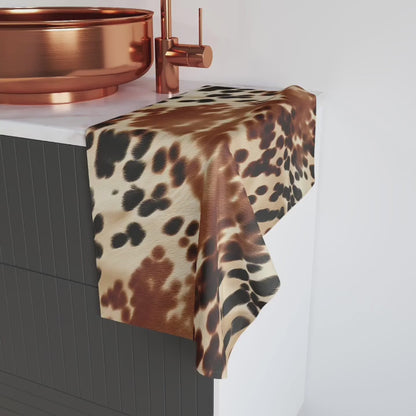 Cow Print Hand Towel