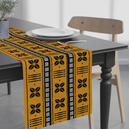 Cowrie Shell Mudcloth Table Runner