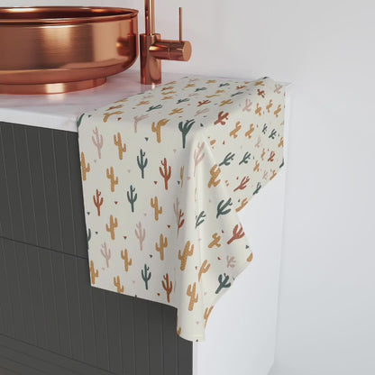 Boho Cactus Hand Towel