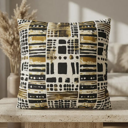 Abstract Mudcloth Pillow Cover