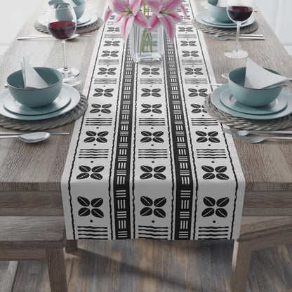 Cowrie Shell Mudcloth Table Runner