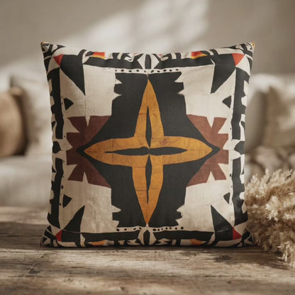 Cross Mudcloth Pillow