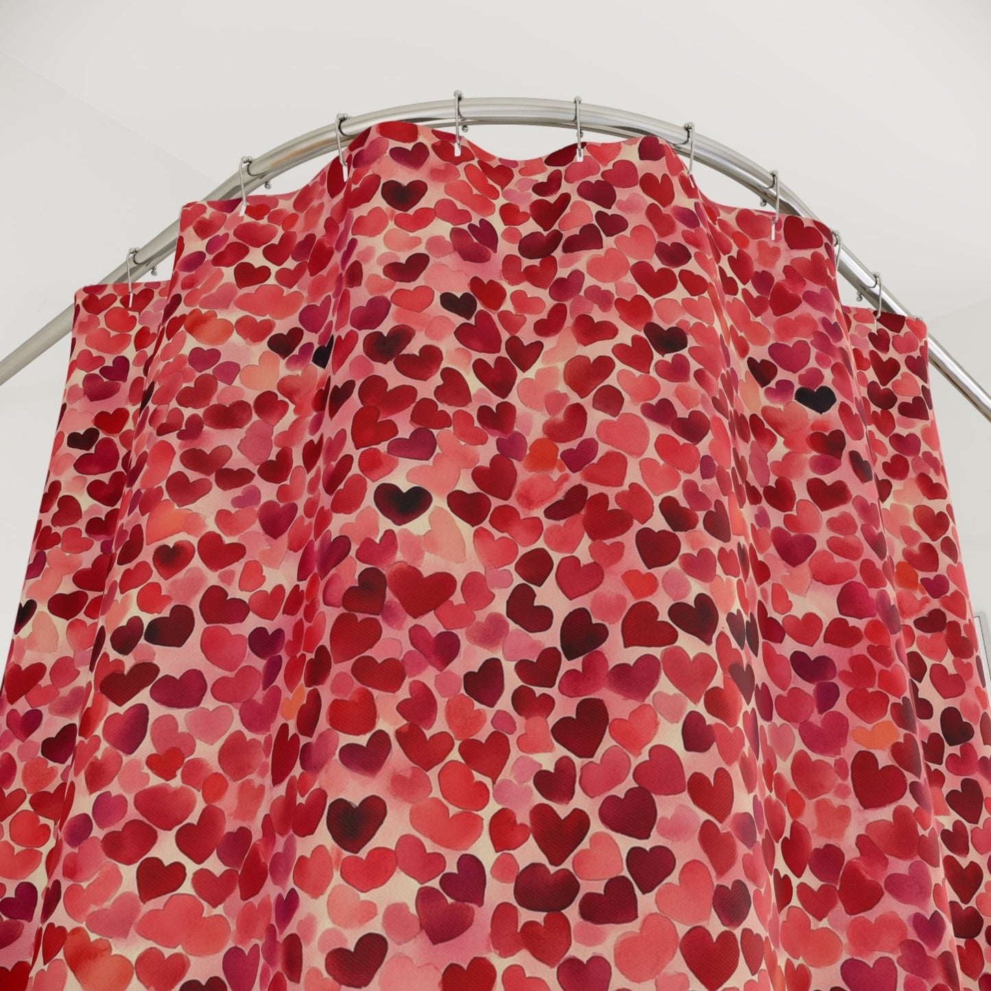 Red Hearts Shower Curtains - SANKTUARI DECOR
