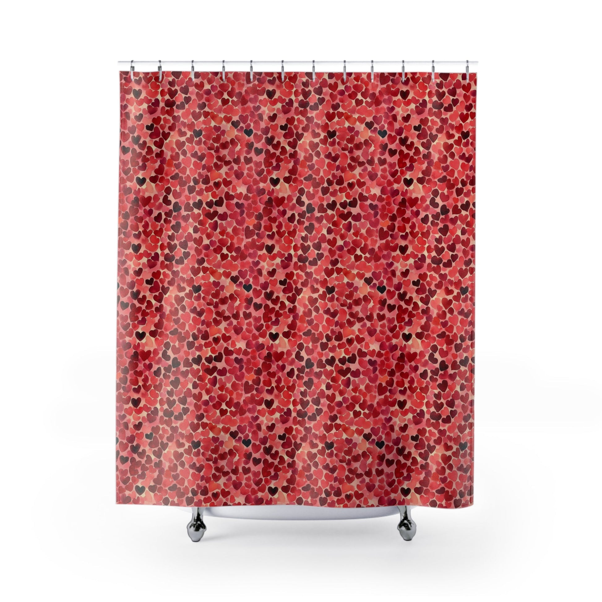 Red Hearts Shower Curtains - SANKTUARI DECOR
