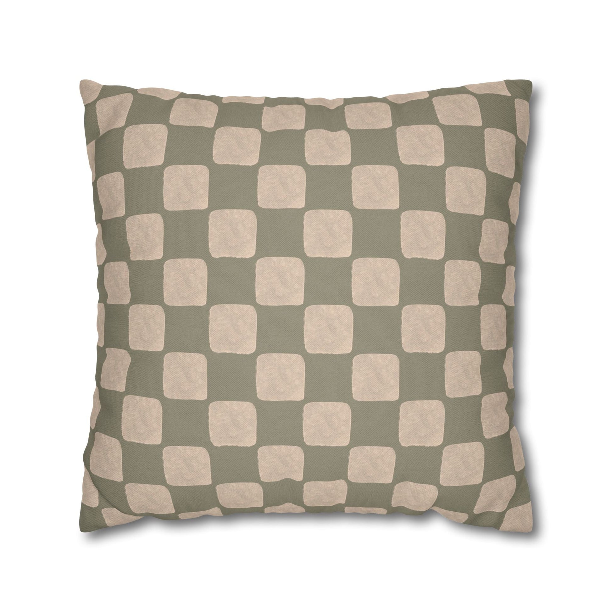 Retro Checkered Pillow Cover - SANKTUARI DECOR