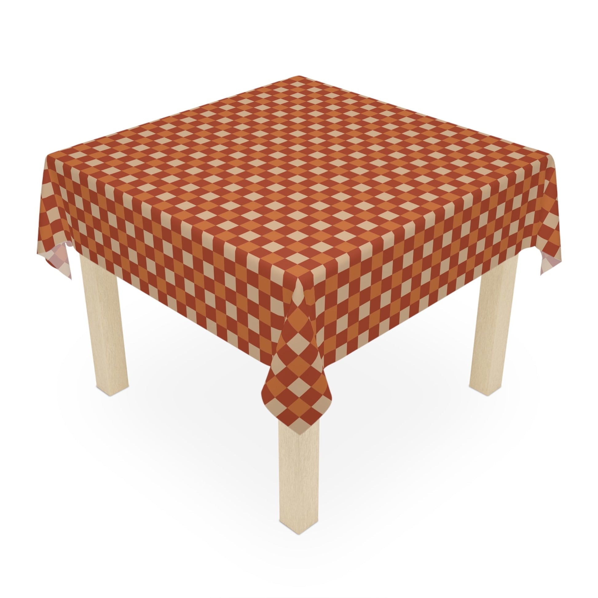 Rustic Checkered Tablecloth - SANKTUARI DECOR