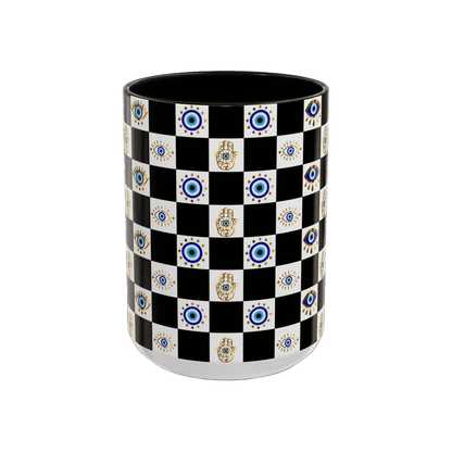 Spiritual Morning Protection Set | Evil Eye Doormat Mug Coaster Bundle - SANKTUARI DECOR