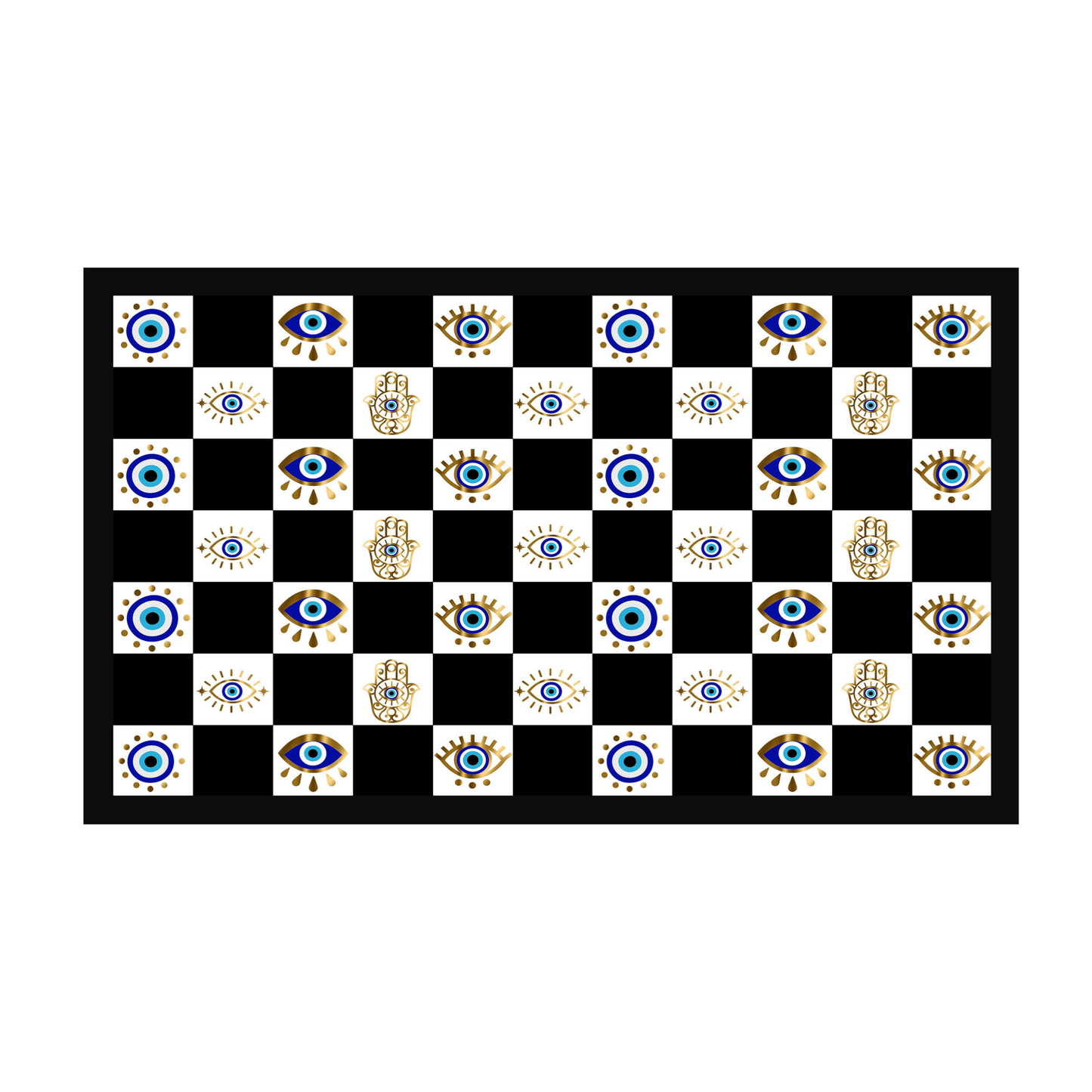 Spiritual Morning Protection Set | Evil Eye Doormat Mug Coaster Bundle - SANKTUARI DECOR