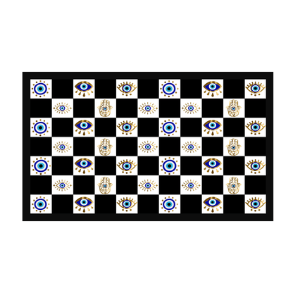 Spiritual Morning Protection Set | Evil Eye Doormat Mug Coaster Bundle - SANKTUARI DECOR