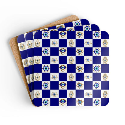 Spiritual Morning Protection Set | Evil Eye Doormat Mug Coaster Bundle - SANKTUARI DECOR