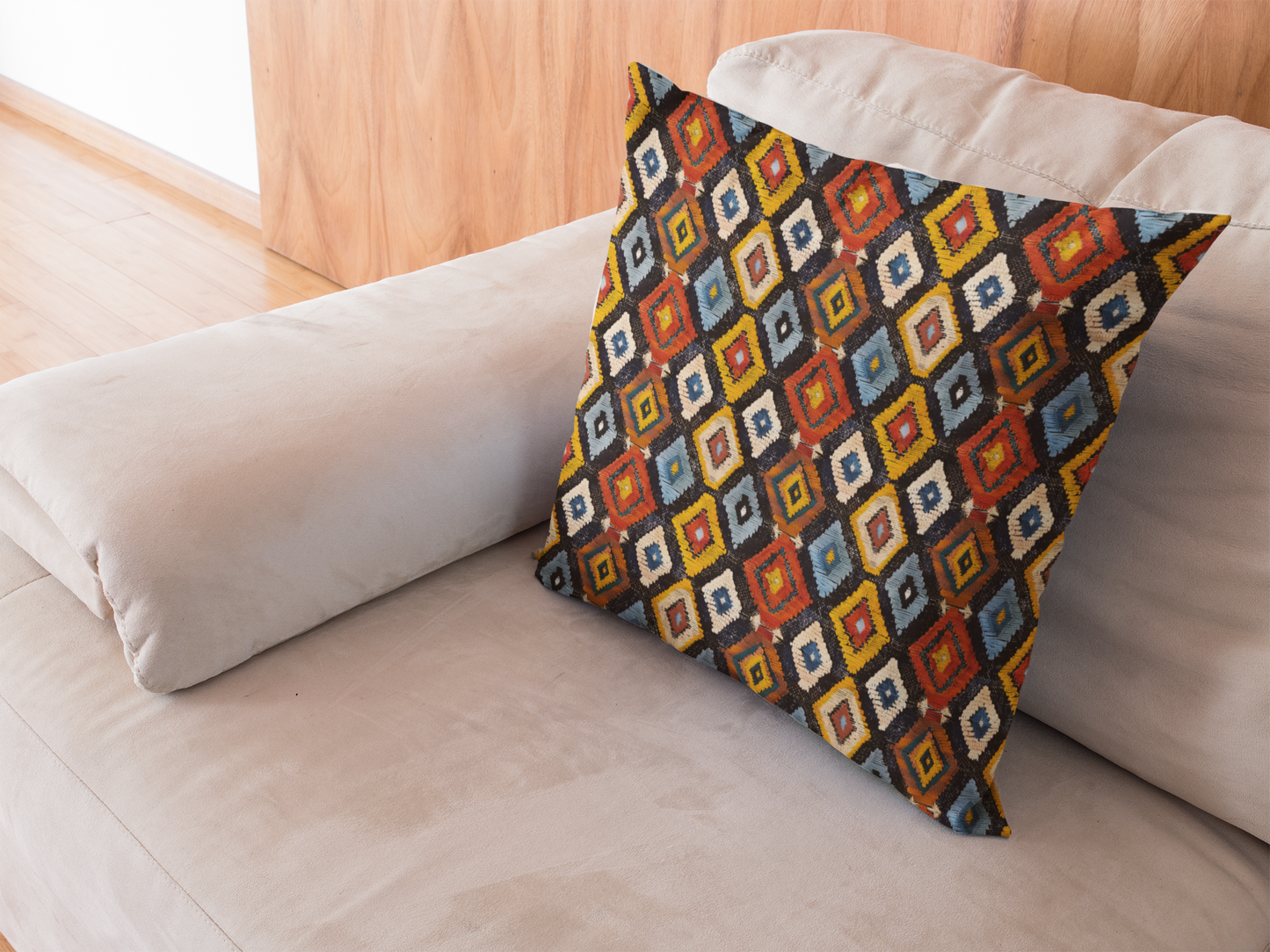 Diamond Abstract Square Pillow Cover