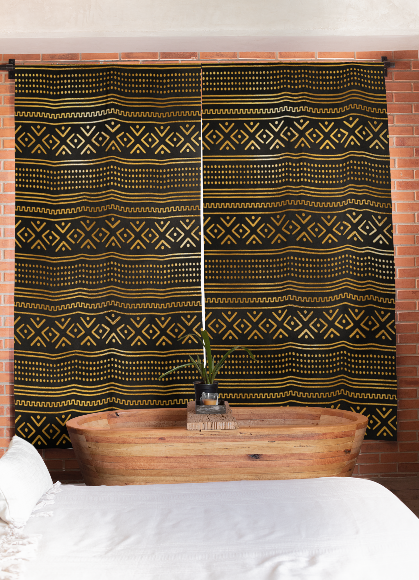 Gold African Curtain