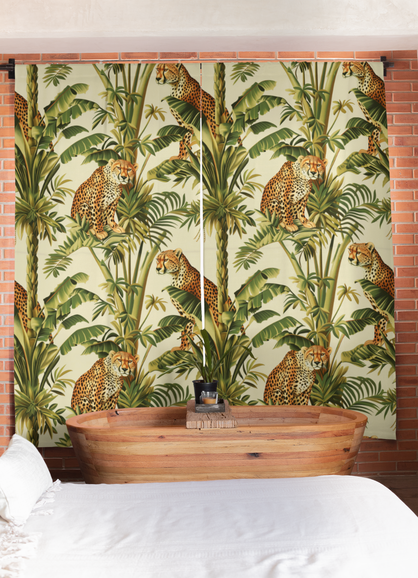 Cheetah Jungle Blackout Window Curtains