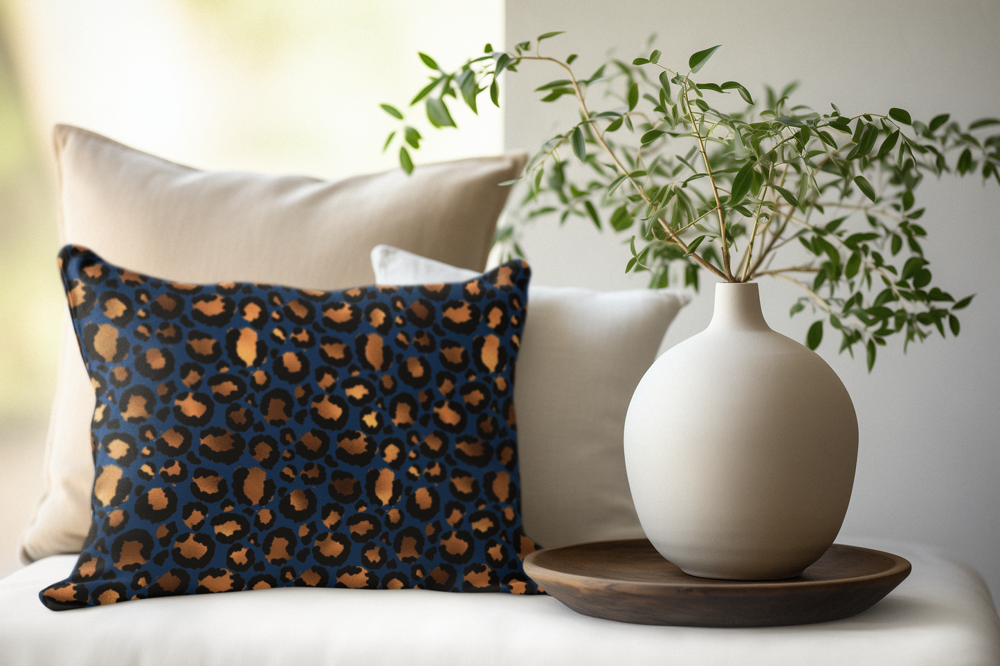 Leopard Print Throw Pillow