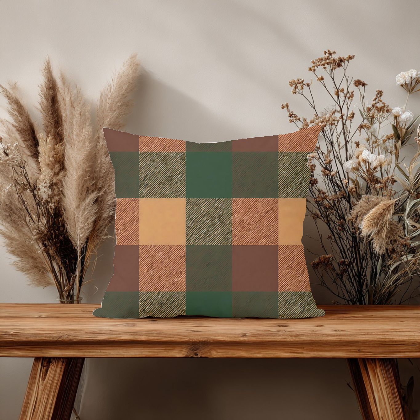 Tartan Plaid Pillow Cover - SANKTUARI DECOR