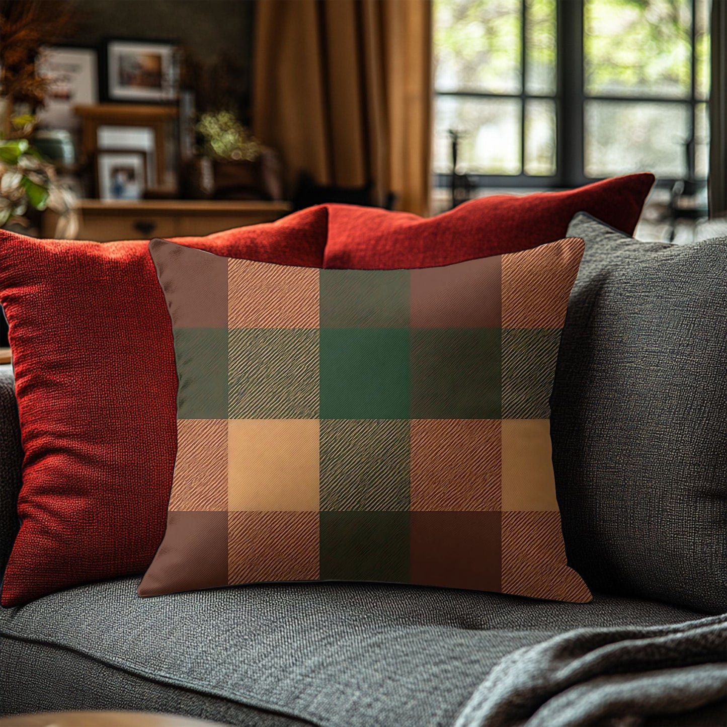 Tartan Plaid Pillow Cover - SANKTUARI DECOR