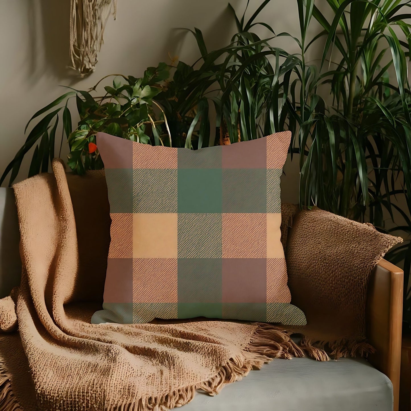 Tartan Plaid Pillow Cover - SANKTUARI DECOR