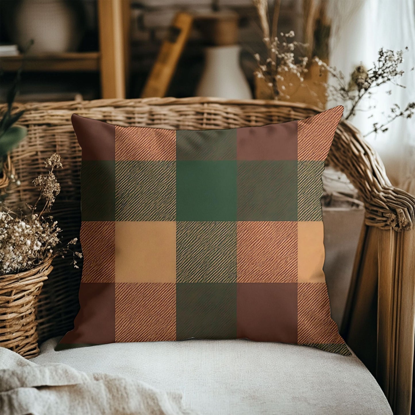 Tartan Plaid Pillow Cover - SANKTUARI DECOR