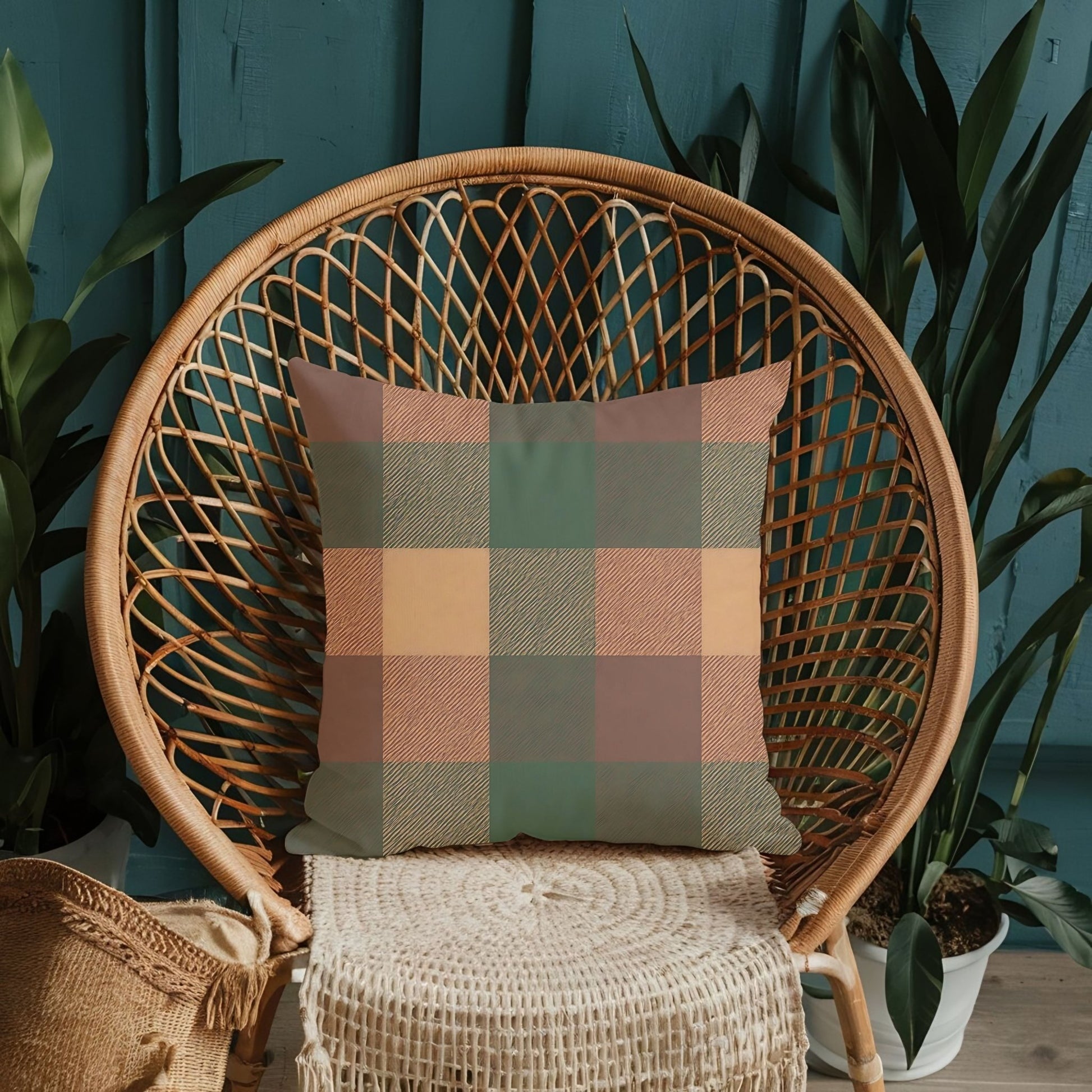 Tartan Plaid Pillow Cover - SANKTUARI DECOR