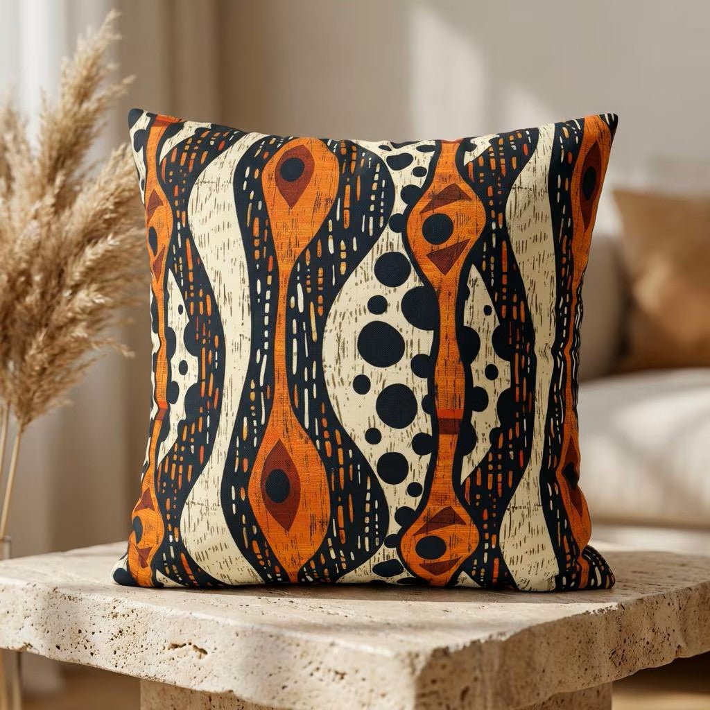 Tribal Mudcloth Living Room Decor Set - SANKTUARI DECOR