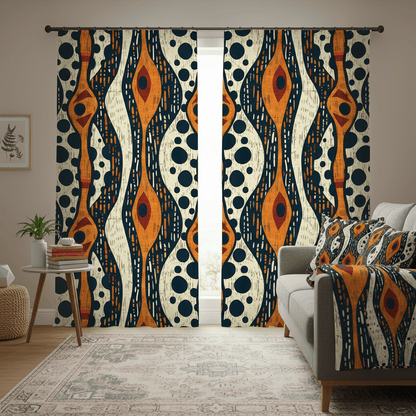 Tribal Mudcloth Living Room Decor Set - SANKTUARI DECOR