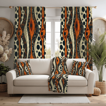 Tribal Mudcloth Living Room Decor Set - SANKTUARI DECOR