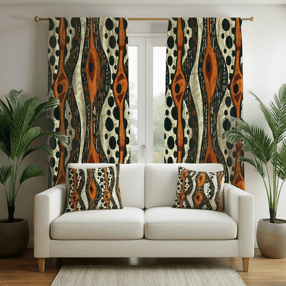Tribal Mudcloth Living Room Decor Set - SANKTUARI DECOR