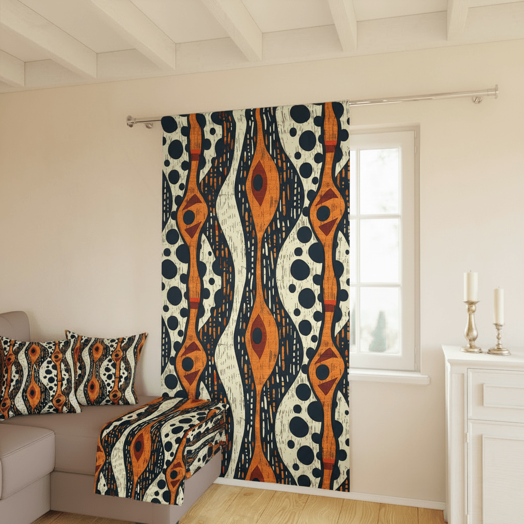 Tribal Mudcloth Living Room Decor Set - SANKTUARI DECOR