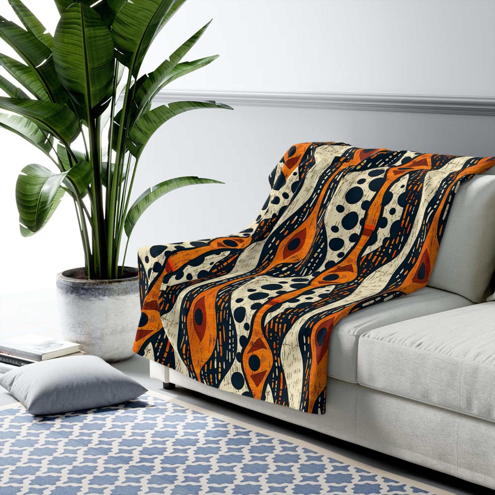 Tribal Mudcloth Living Room Decor Set - SANKTUARI DECOR