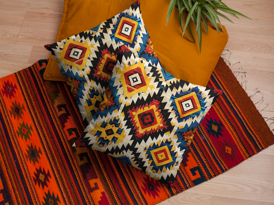 Abstract Berber Throw Pillow Cover