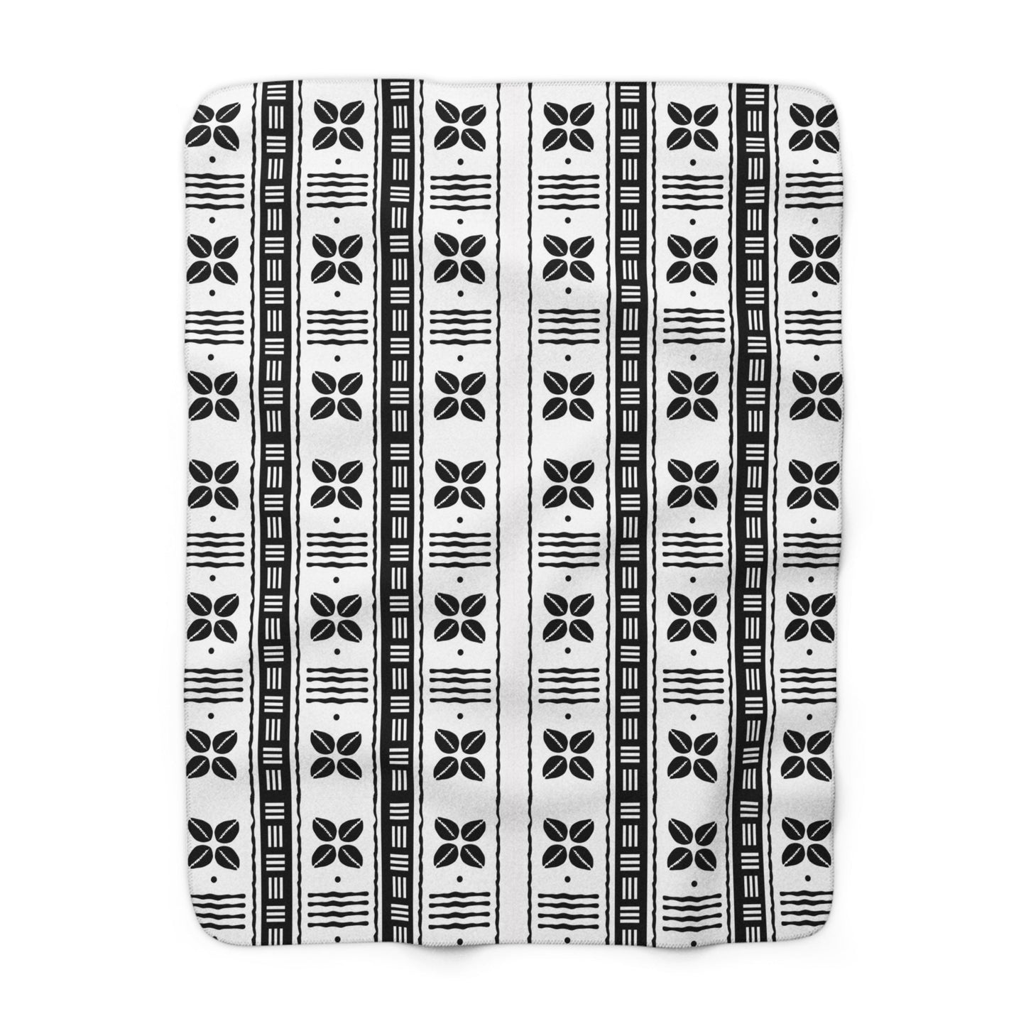 White African Cowrie Shells Sherpa Blanket - SANKTUARI DECOR