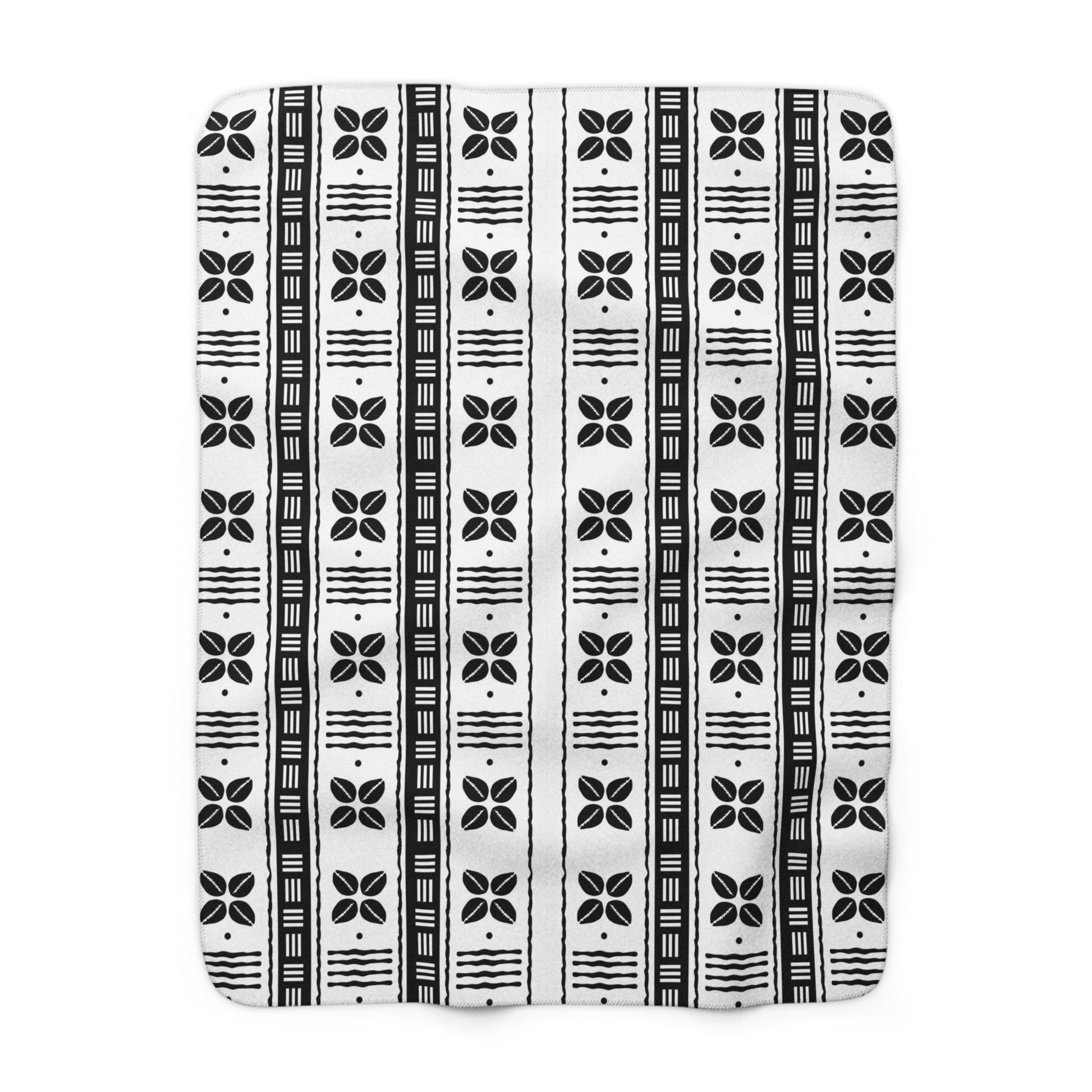 White African Cowrie Shells Sherpa Blanket - SANKTUARI DECOR
