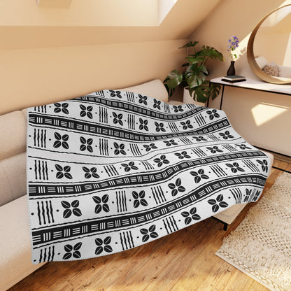 White African Cowrie Shells Sherpa Blanket - SANKTUARI DECOR