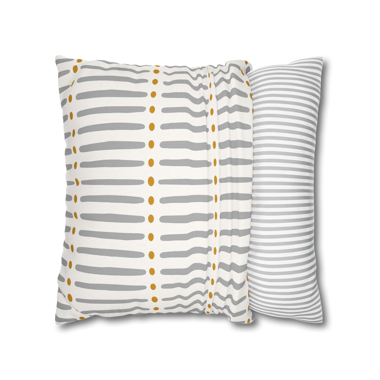 White Gold Mudcloth Pillow Cover - SANKTUARI DECOR