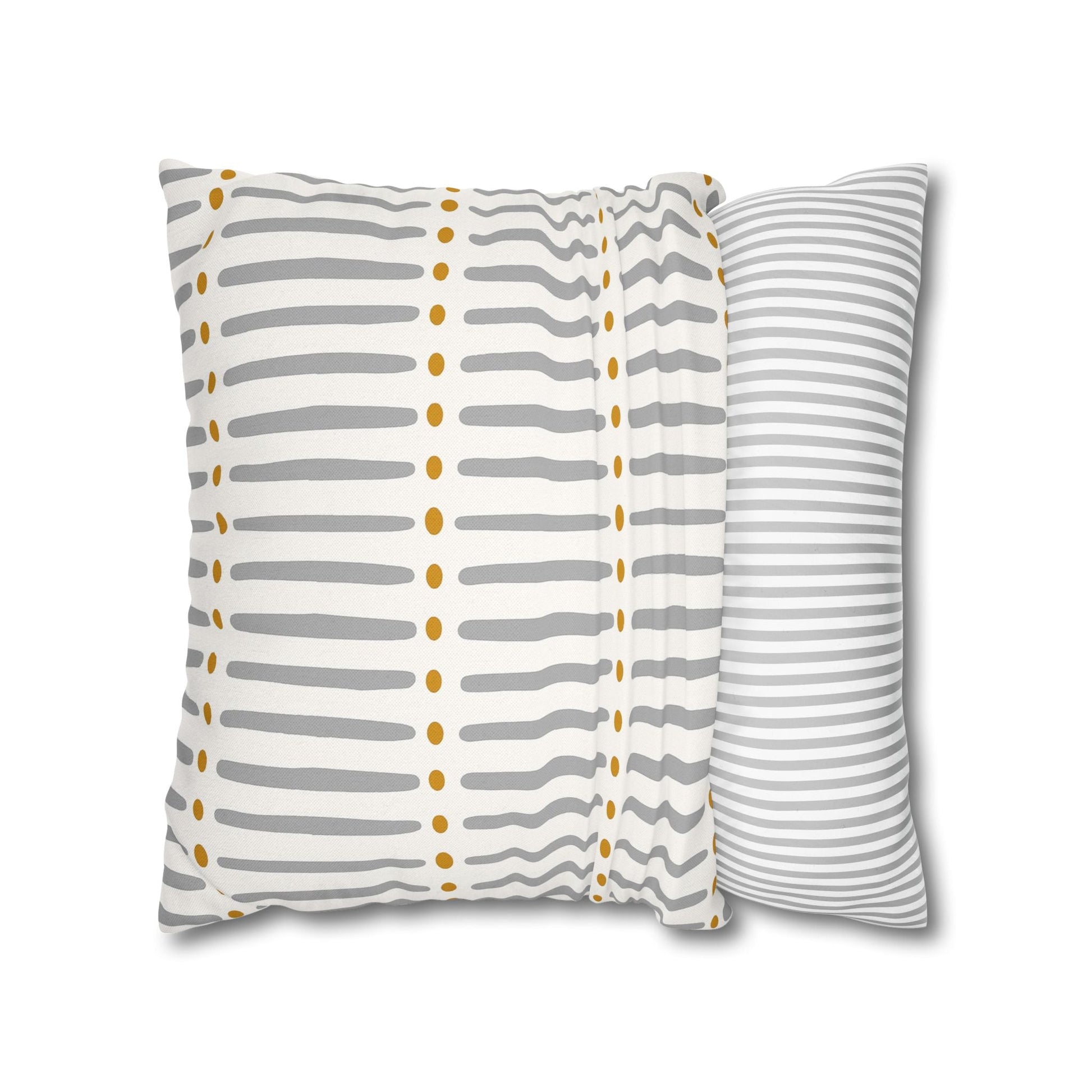 White Gold Mudcloth Pillow Cover - SANKTUARI DECOR
