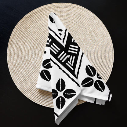 Cowrie Shell Mudcloth Napkin Set