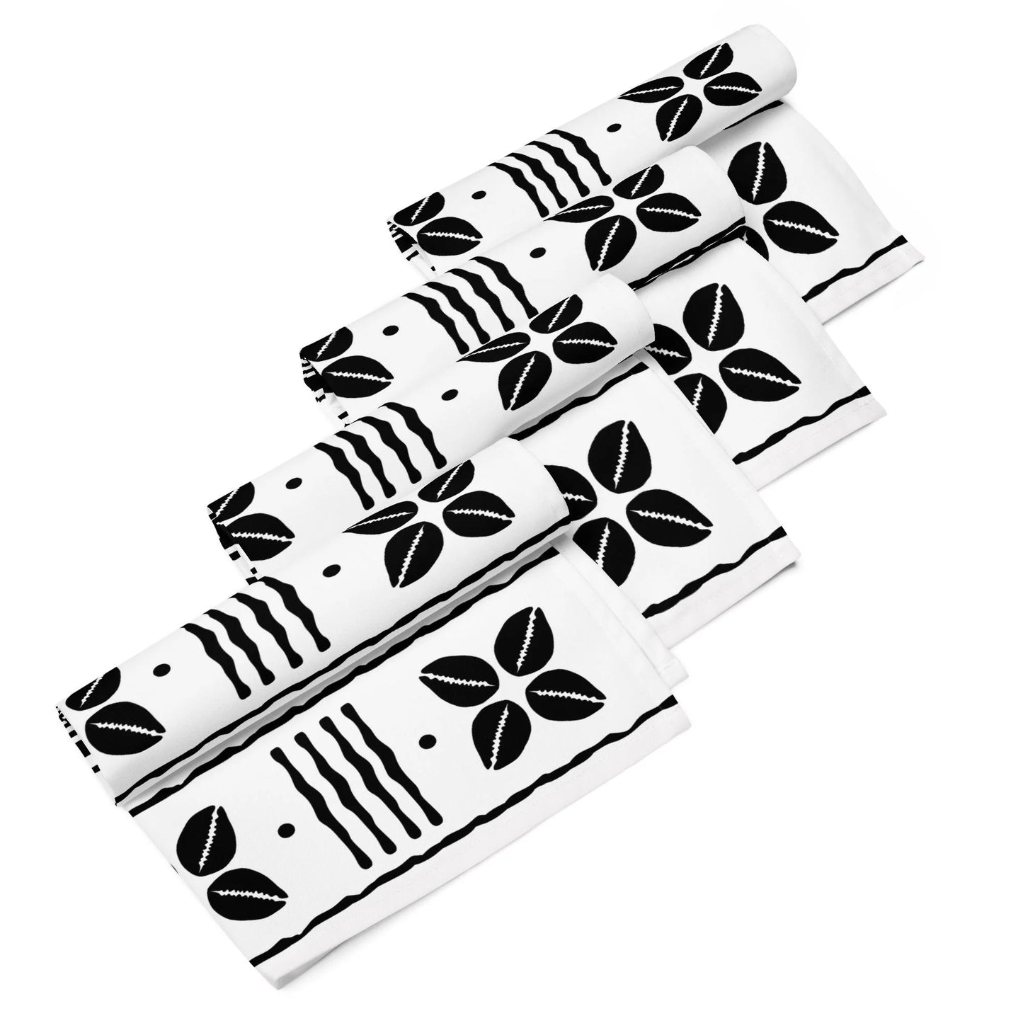 Cowrie Shell Mudcloth Napkin Set