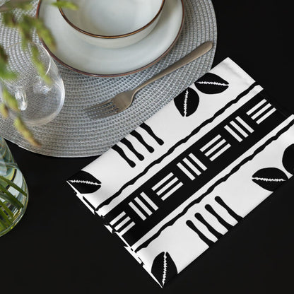 Cowrie Shell Mudcloth Napkin Set